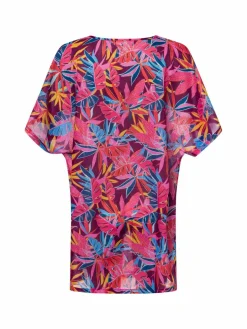 Venice Beach Kleider<Damen Strandkleid pink mehrfarbig bedruckt