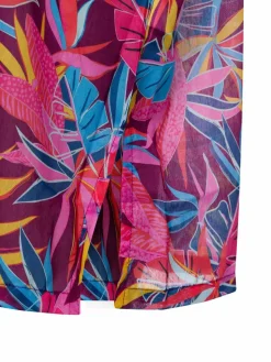 Venice Beach Kleider<Damen Strandkleid pink mehrfarbig bedruckt