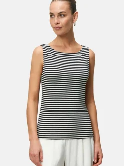 zero Shirts & Tops<Damen Streifentop schwarz weiß gestreift