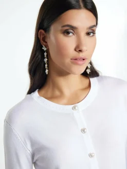 Faina Pullover & Strickjacken<Damen Strick Cardigan ecru uni