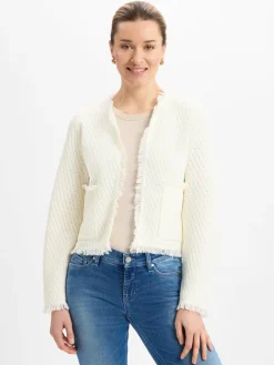 Marie Lund Collection Pullover & Strickjacken<Damen Strickhülle ecru uni