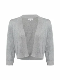 Marie Lund Blazer<Damen Strickhülle silber uni
