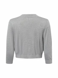 Marie Lund Blazer<Damen Strickhülle silber uni