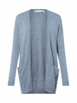Vila Pullover & Strickjacken<Damen Strickhülle - VIRil grau uni