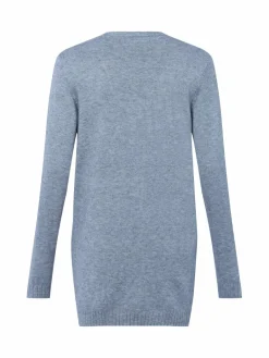 Vila Pullover & Strickjacken<Damen Strickhülle - VIRil grau uni