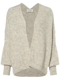 american vintage Pullover & Strickjacken<Damen Strickhülle mit Alpaka-Anteil - East hellgrau meliert