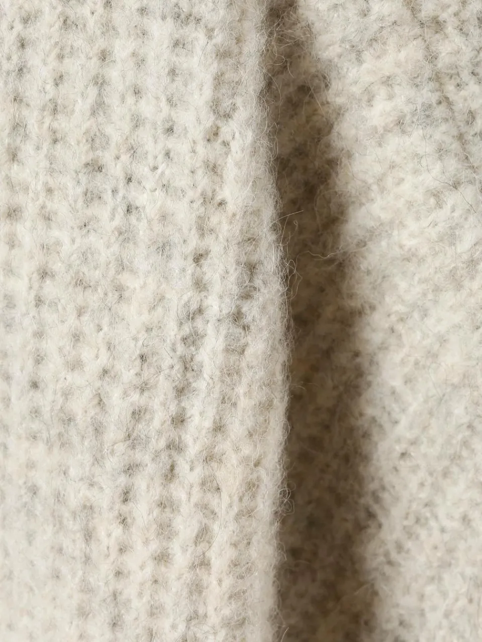 american vintage Pullover & Strickjacken<Damen Strickhülle mit Alpaka-Anteil - East hellgrau meliert