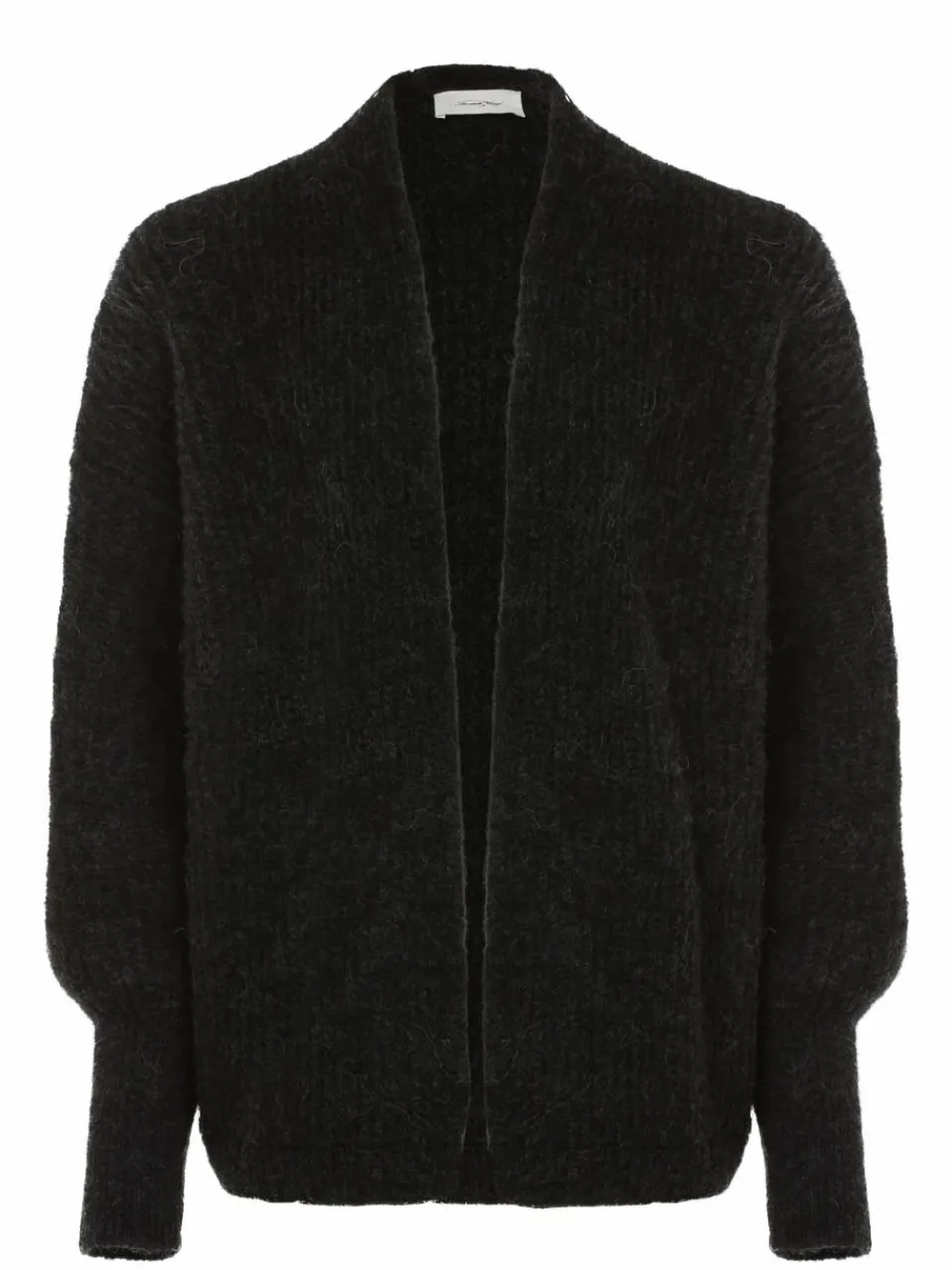 american vintage Pullover & Strickjacken<Damen Strickhülle mit Alpaka-Anteil - Gilet East anthrazit uni