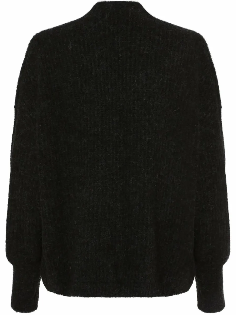 american vintage Pullover & Strickjacken<Damen Strickhülle mit Alpaka-Anteil - Gilet East anthrazit uni