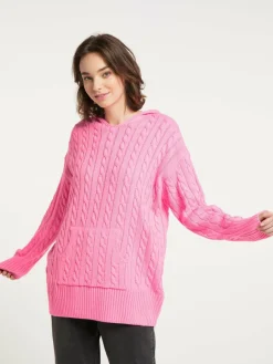 Damen MyMo Sweatshirts & Sweatjacken>Damen Strickhoodie