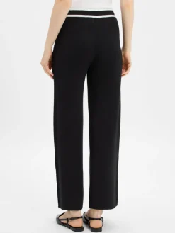 Liu Jo Collection Hosen<Damen Strickhose mit Seiden-Anteil schwarz uni