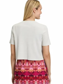 Cartoon Pullover & Strickjacken<Damen Strickjacke weiß uni