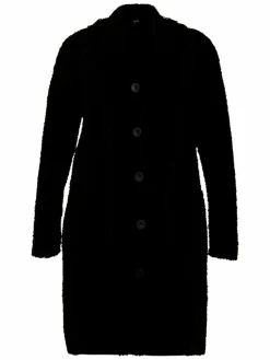 YOEK Pullover & Strickjacken<Damen Strickjacke schwarz uni
