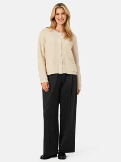 Masai Pullover & Strickjacken<Damen Strickjacke beige uni