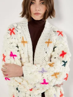 Apricot Pullover & Strickjacken<Damen Strickjacke beige uni