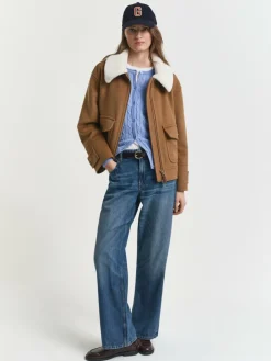 Gant Pullover & Strickjacken<Damen Strickjacke hellblau meliert