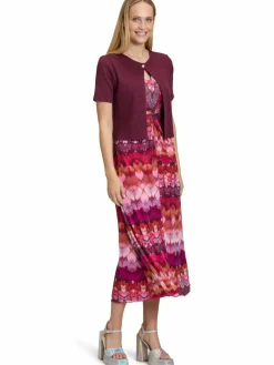 Cartoon Pullover & Strickjacken<Damen Strickjacke aubergine uni