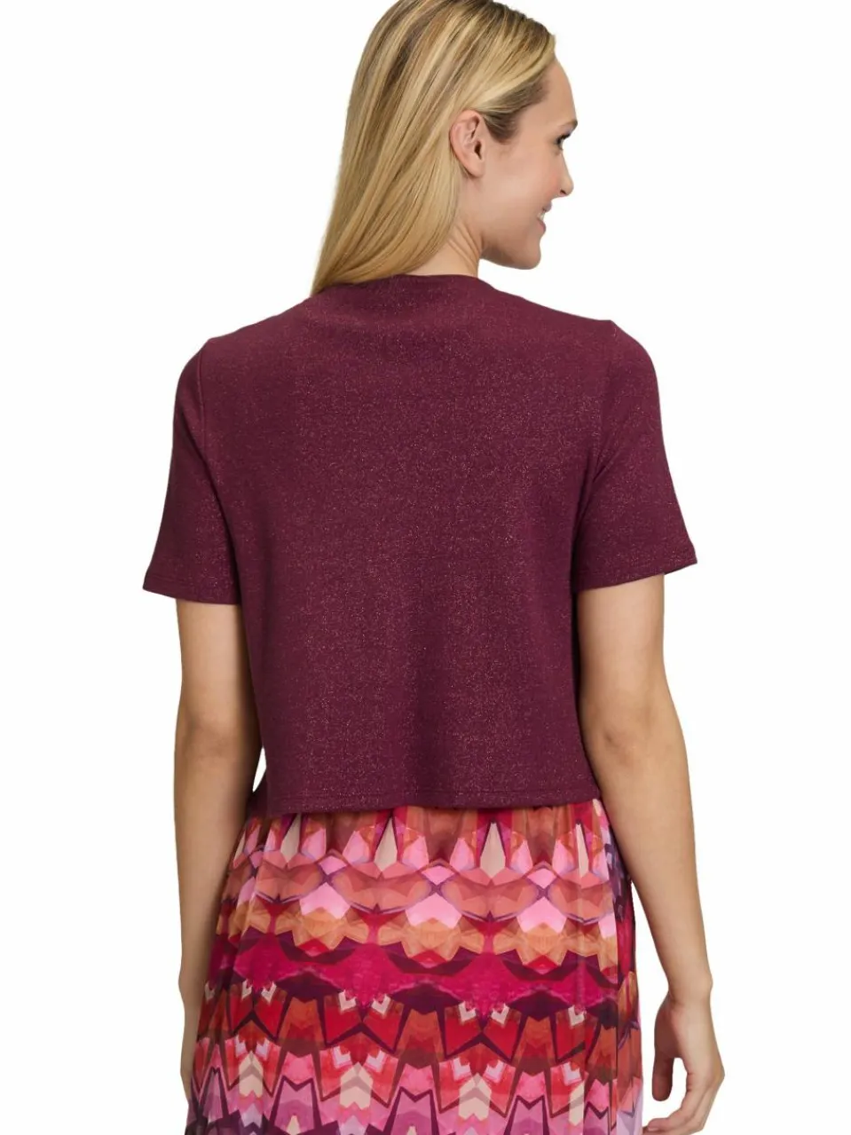 Cartoon Pullover & Strickjacken<Damen Strickjacke aubergine uni