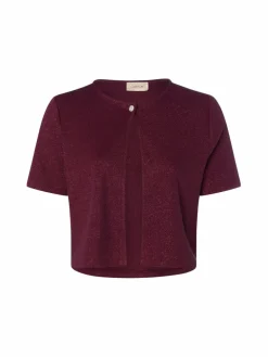 Cartoon Pullover & Strickjacken<Damen Strickjacke aubergine uni