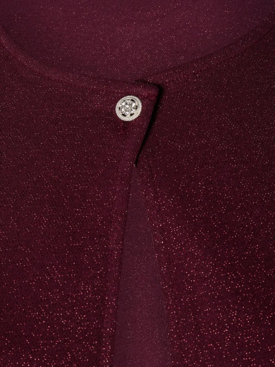 Cartoon Pullover & Strickjacken<Damen Strickjacke aubergine uni