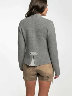 Spieth & Wenksy Pullover & Strickjacken<Damen Strickjacke - Elena grau uni