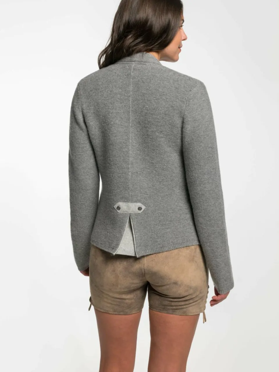 Spieth & Wenksy Pullover & Strickjacken<Damen Strickjacke - Elena grau uni