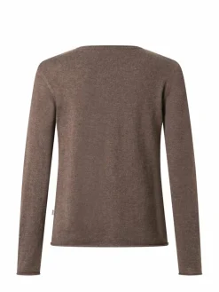 MAERZ Pullover & Strickjacken<Damen Strickjacke aus Merino braun meliert