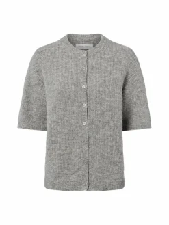 Damen Samsøe Samsøe Pullover & Strickjacken>Damen Strickjacke mit Alpaka-Anteil - Saanoura