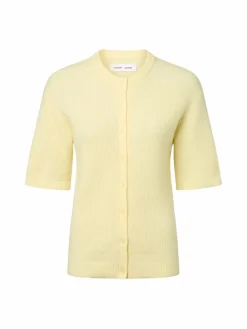 Samsøe Samsøe Pullover & Strickjacken<Damen Strickjacke mit Alpaka-Anteil - Saanoura vanille uni