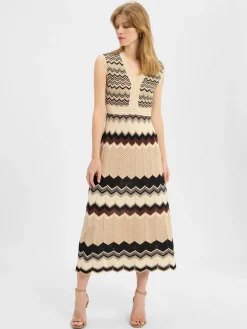 Damen zero Kleider>Damen Strickkleid