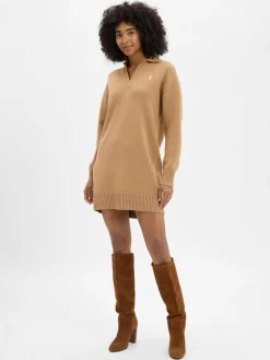 Polo Ralph Lauren Kleider<Damen Strickkleid mit Wollanteil camel uni
