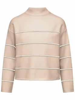 Frieda & Freddies Pullover & Strickjacken<Damen Strickpullover beige gestreift