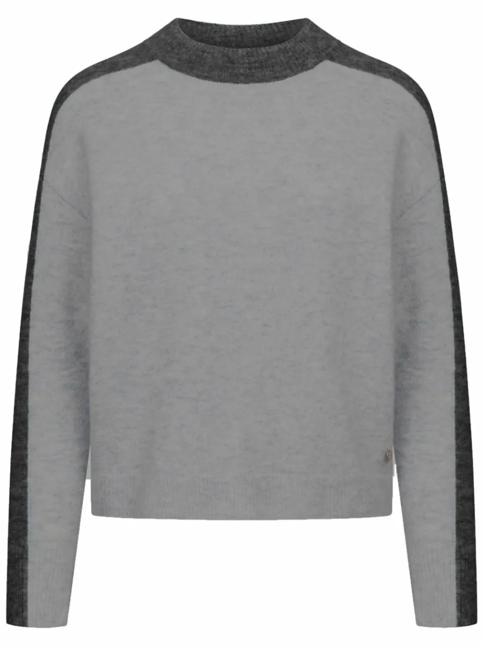 Frieda & Freddies Pullover & Strickjacken<Damen Strickpullover grau uni