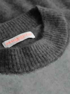 Frieda & Freddies Pullover & Strickjacken<Damen Strickpullover grau uni