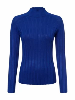 Marie Lund Pullover & Strickjacken<Damen Strickpullover indigo uni