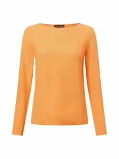 Franco Callegari Pullover & Strickjacken<Damen Strickpullover orange uni
