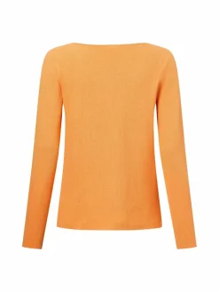 Franco Callegari Pullover & Strickjacken<Damen Strickpullover orange uni