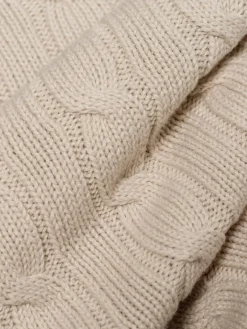 Marie Lund Pullover & Strickjacken<Damen Strickpullover beige uni