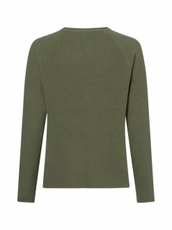 Marie Lund Pullover & Strickjacken<Damen Strickpullover erbse uni