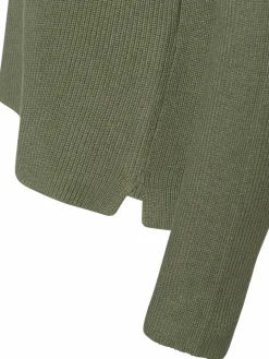 Marie Lund Pullover & Strickjacken<Damen Strickpullover erbse uni