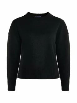 Usha Pullover & Strickjacken<Damen Strickpullover schwarz uni