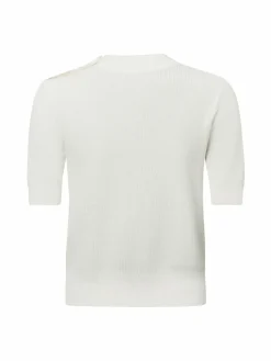 Marie Lund Pullover & Strickjacken<Damen Strickpullover ecru uni