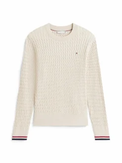 Tommy Hilfiger Pullover & Strickjacken<Damen Strickpullover beige meliert