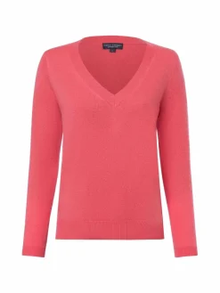 Franco Callegari Pullover & Strickjacken<Damen Strickpullover koralle uni