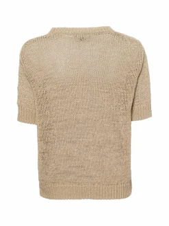 Franco Callegari Pullover & Strickjacken<Damen Strickpullover beige strukturiert