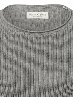 Marc O'Polo Pullover & Strickjacken<Damen Strickpullover grau uni