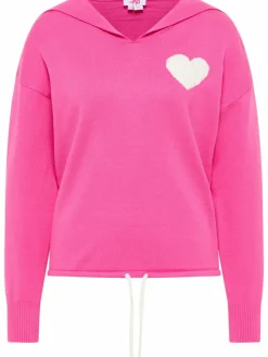 MyMo Sweatshirts & Sweatjacken<Damen Strickpullover pink uni