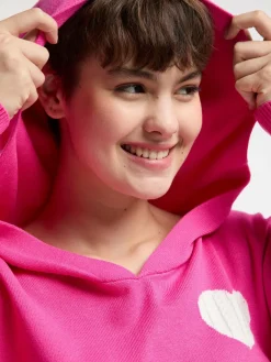 MyMo Sweatshirts & Sweatjacken<Damen Strickpullover pink uni