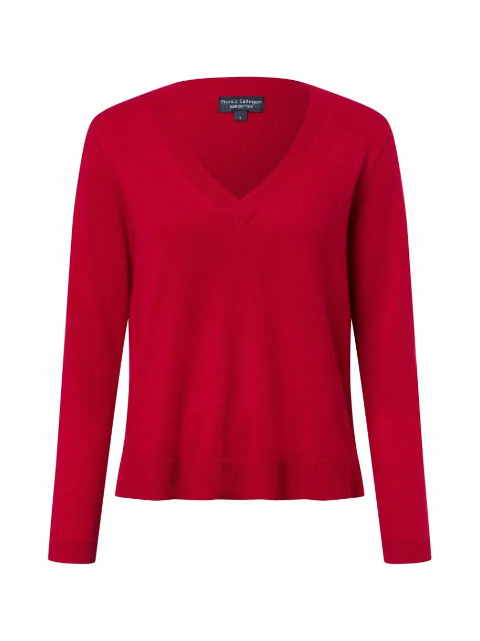 Franco Callegari Pullover & Strickjacken<Damen Strickpullover rot uni