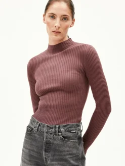 ARMEDANGELS Shirts & Tops<Damen Strickpullover - Alaania Knit rosenholz uni